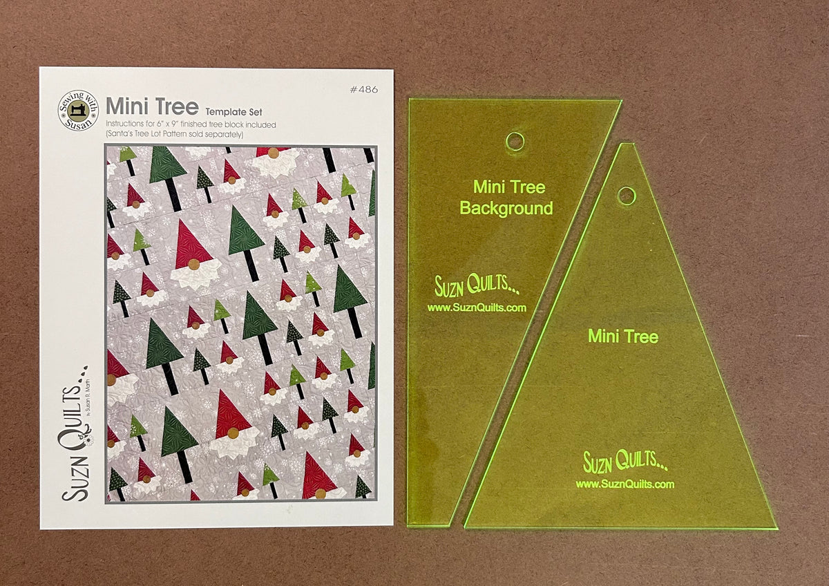 3 Tree Template Sets Tiny, Little & Mini included Suzn Quilts