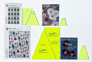 Tiny & Mini Tree PLUS Tiny & Mini Dresden plate template sets