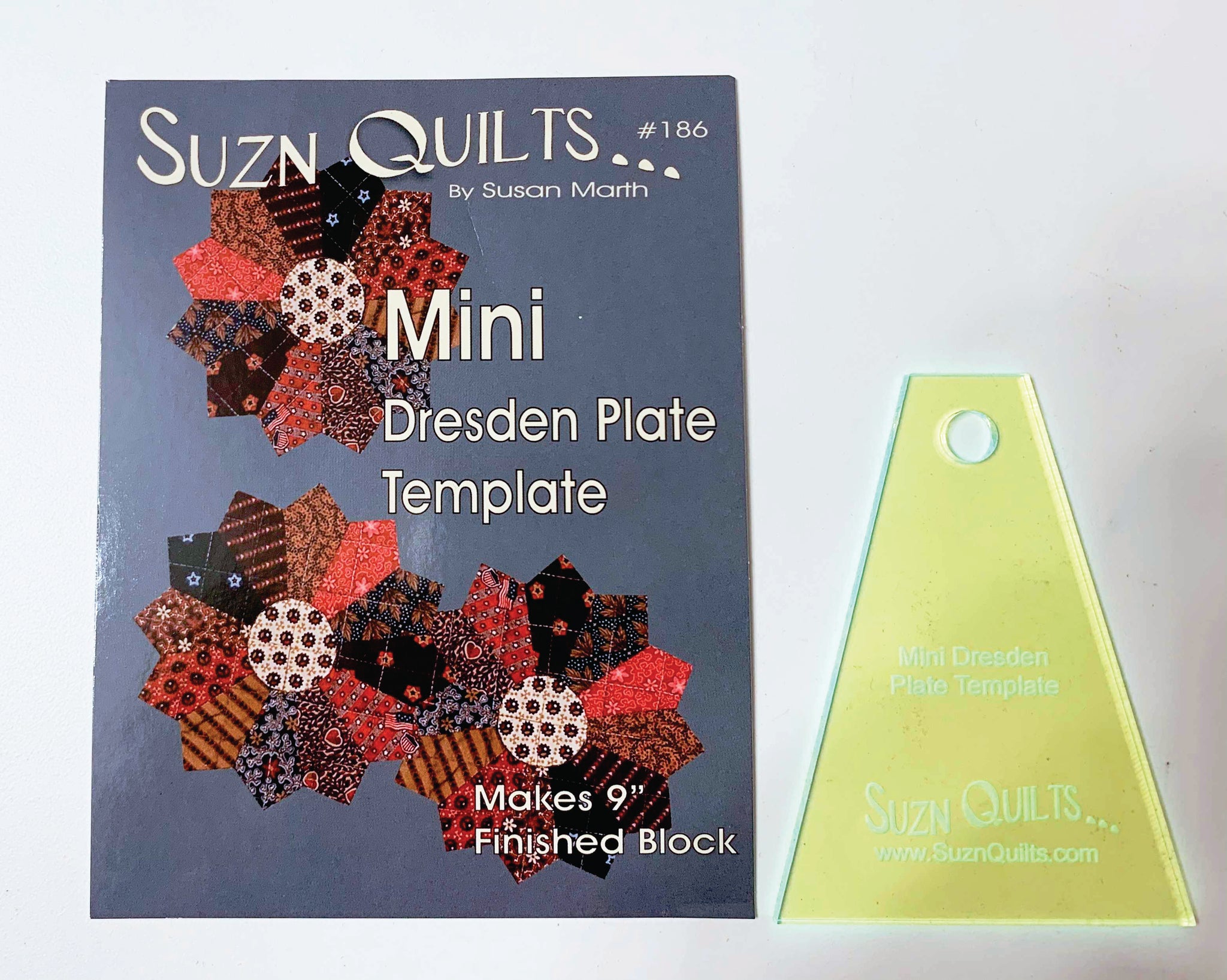 Tiny & Mini Tree PLUS Tiny & Mini Dresden plate template sets Suzn Quilts