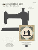 Sewing Machine Large Silhouette (with fusible web)