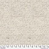 Tim Holtz Charcoal Handwriting Fabric Panel