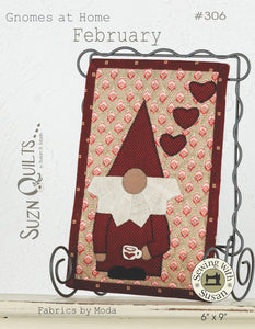 Gnomes At Home February w/ Button